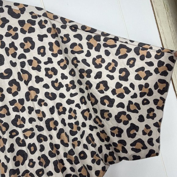 Tees2UrDoor Women Kimono L/XL Animal Print Lightweight Short Sleeve Multicolor - Picture 3 of 5
